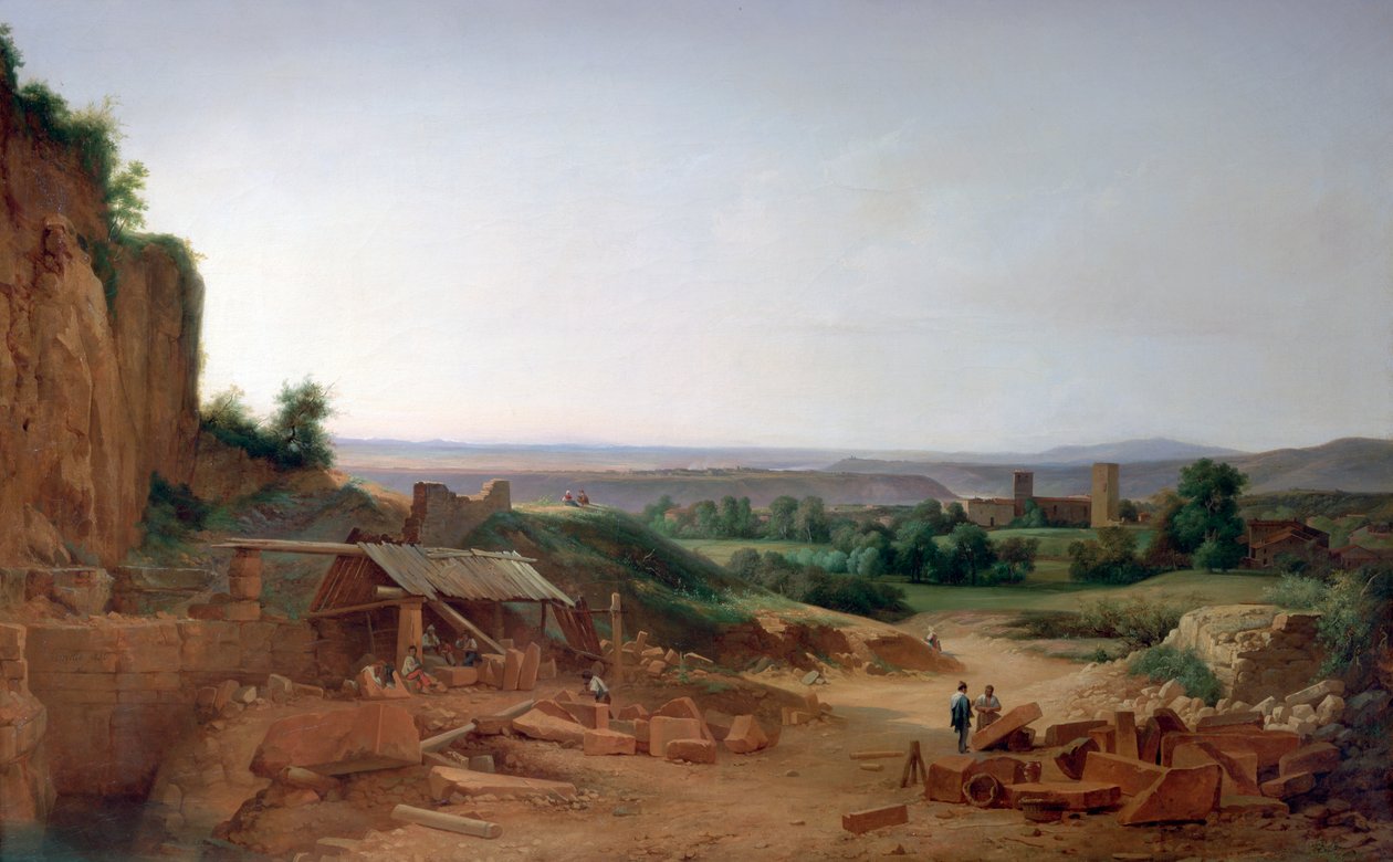 „Quarry around Lyon”, 1805-1856 alkotó: Nicolas Victor Fonville