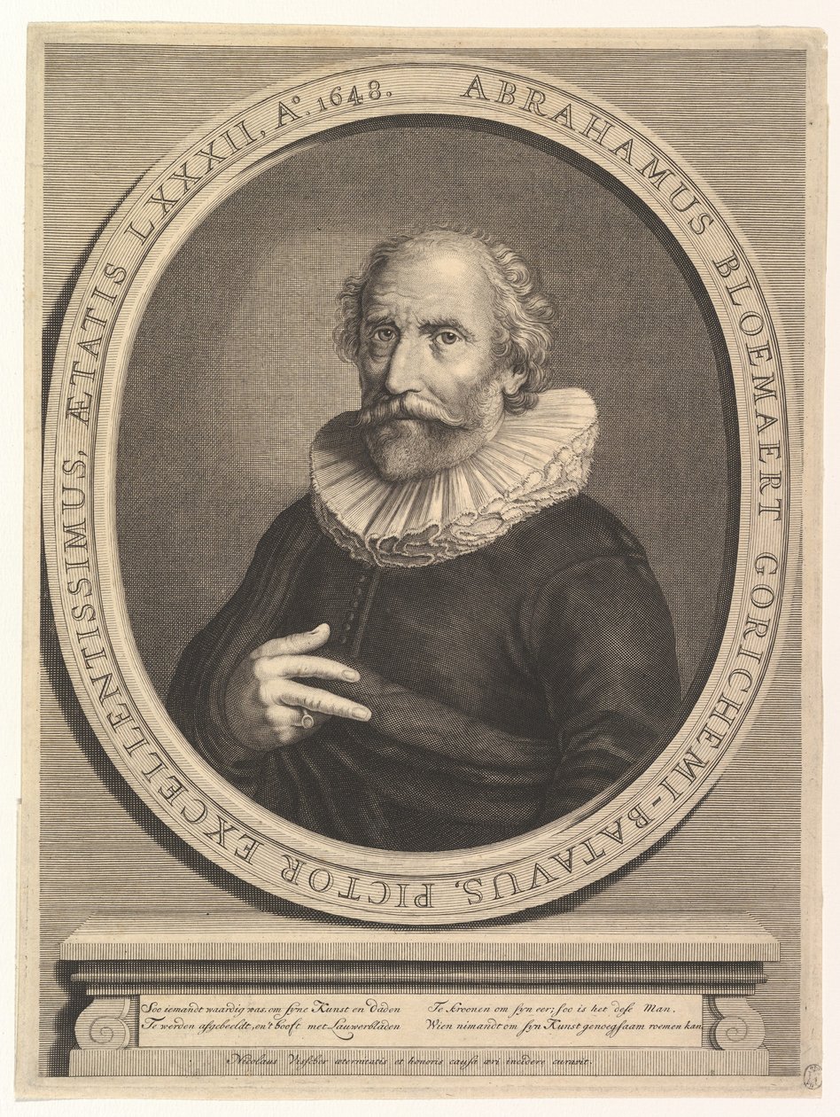 Abraham Bloemaert portréja, 17. század. alkotó: Nicolas Visscher