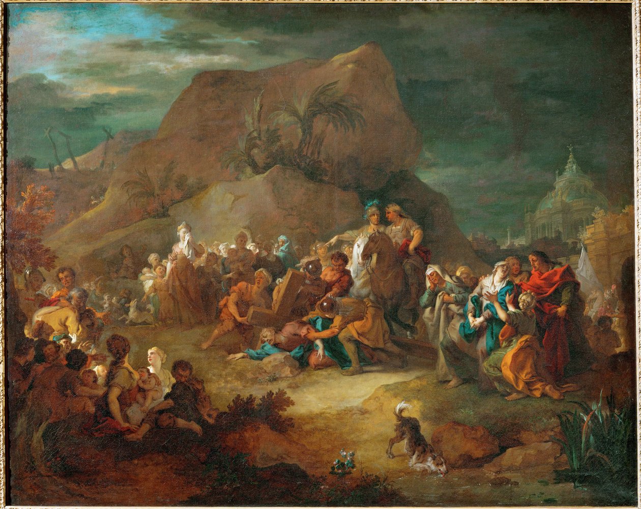 Le portement de Croix - Krisztus hordozza a keresztet ... alkotó: Nicolas de (workshop) Largilliere