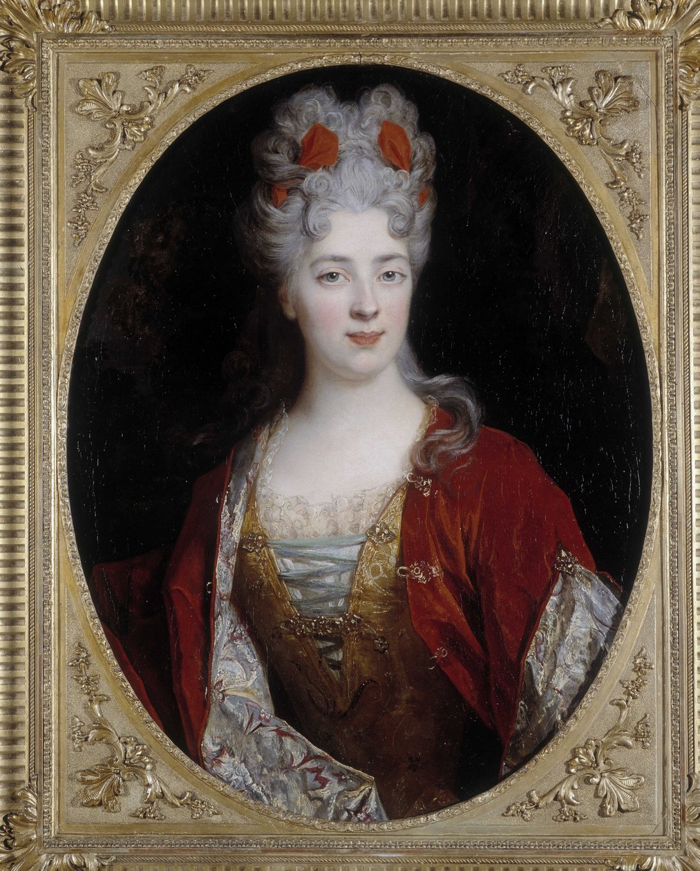 Egy nő portréja. Nicolas de Largilliere (1656-1746) festménye (olaj, vászon) alkotó: Nicolas de Largillière