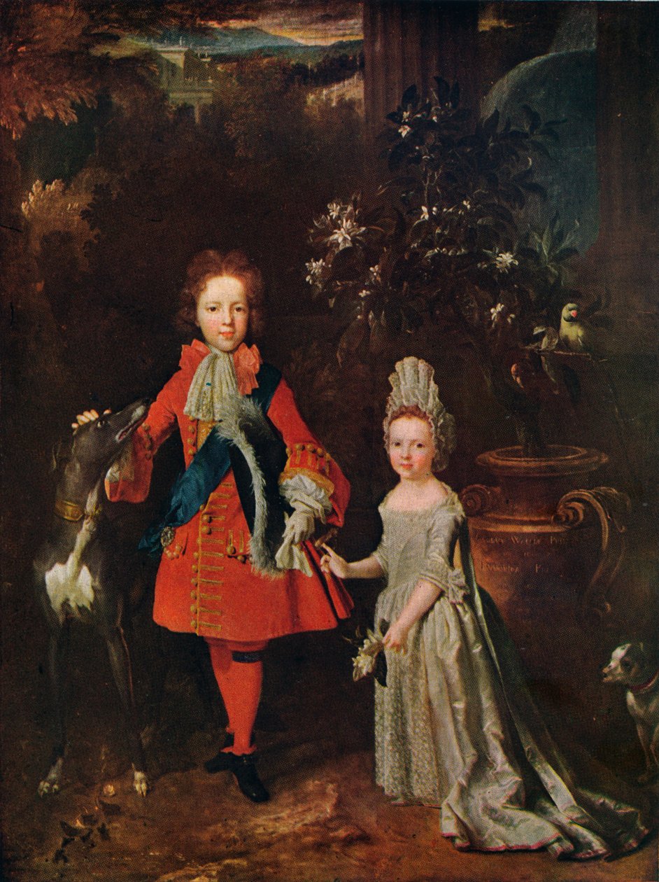 James Francis Edward Stuart 1688-1765, Louisa Maria Theresa Stuart 1692-1712, 1695, 1915 alkotó: Nicolas de Largillière