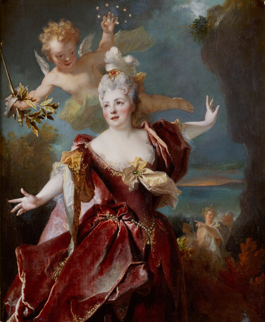 Marie Anne de Châteauneuf, Mademoiselle Duclos portréja Ariadne szerepében, 1712 körül alkotó: Nicolas de Largillière