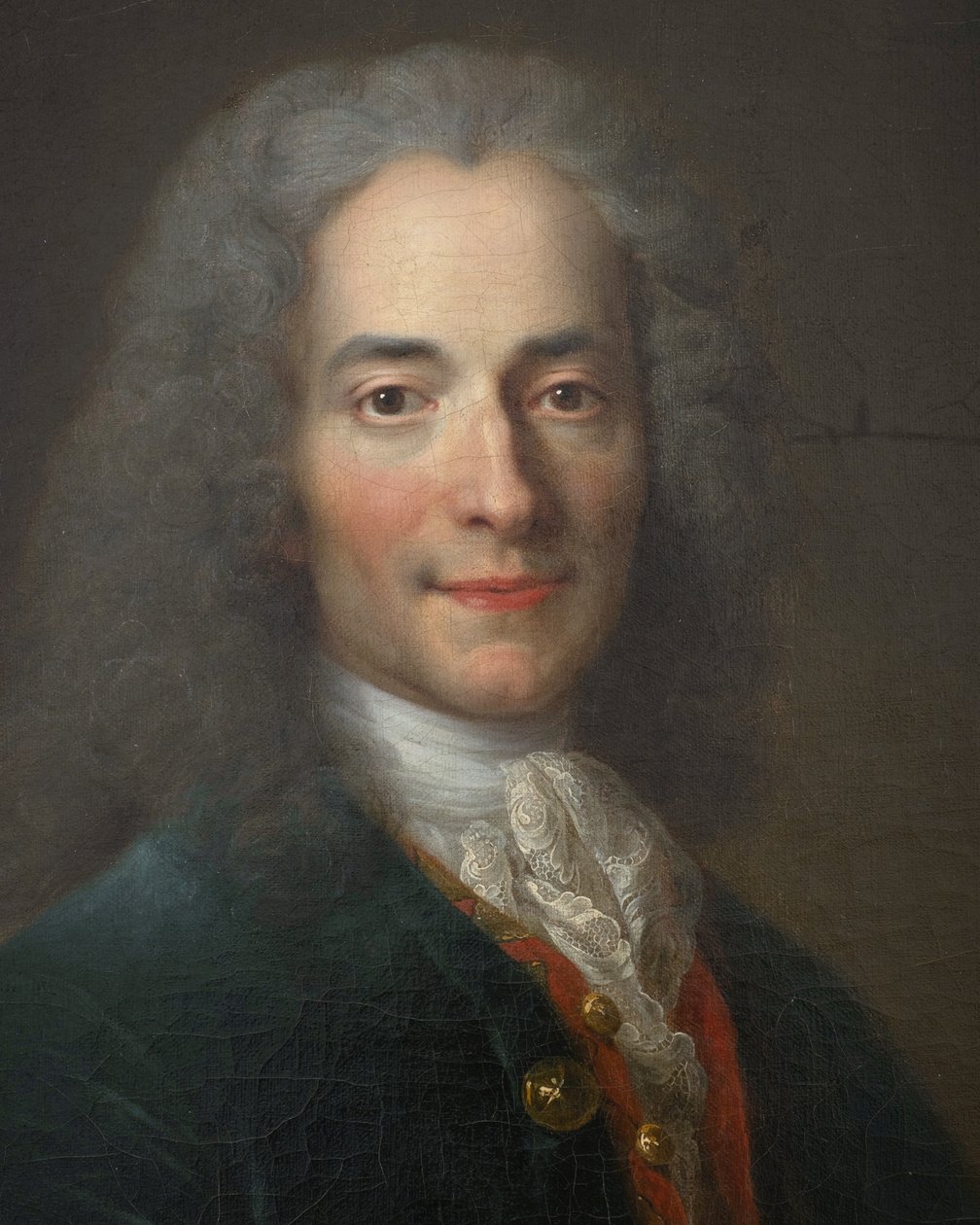Voltaire [huszonnégy éves korában ()], részlet alkotó: Nicolas de Largillière