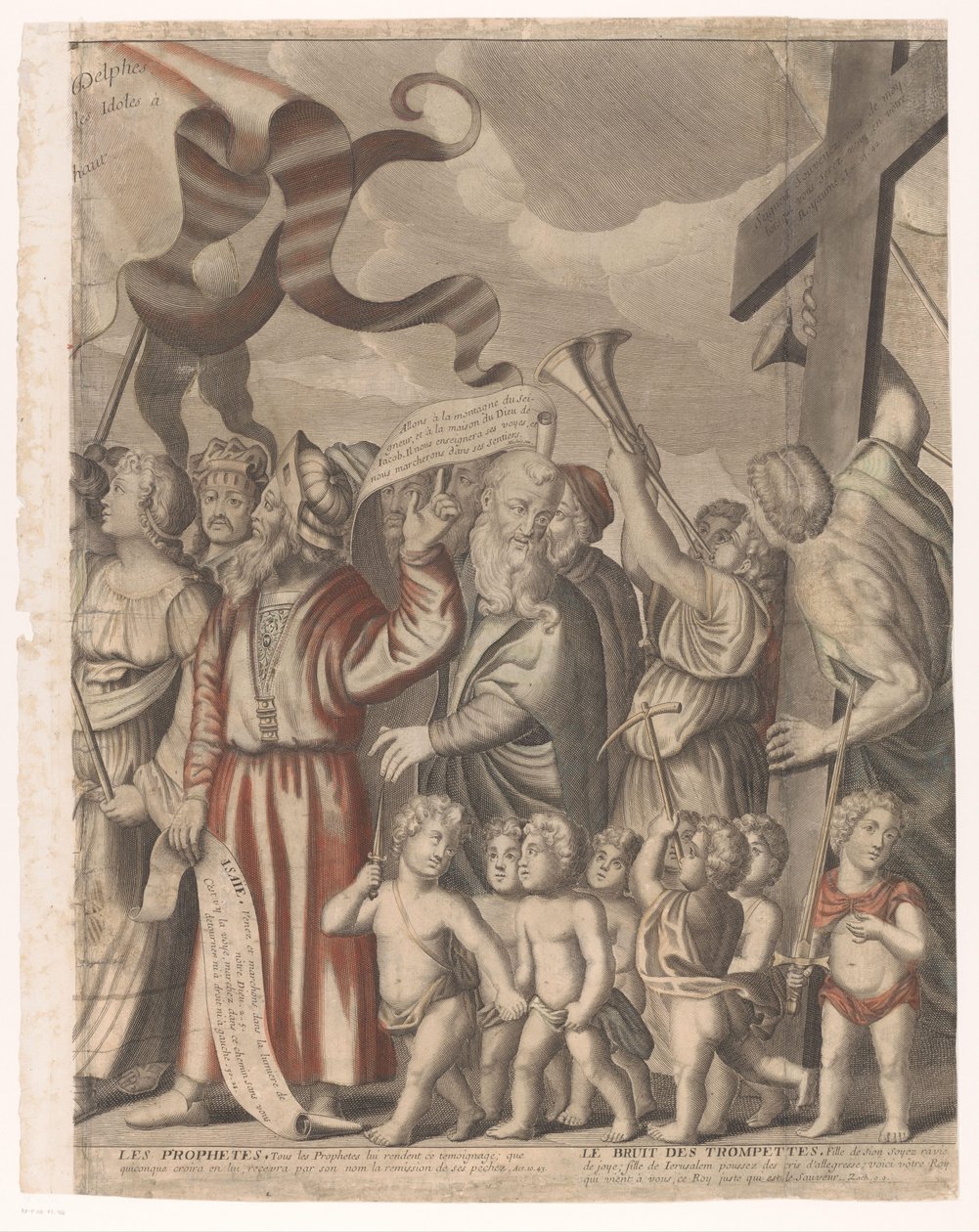 Krisztus diadalmenete az Ó- és Újszövetség figuráival (negyedik rész) Jézus Krisztus diadala (cím a tárgyon) alkotó: Nicolas de Larmessin (I)
