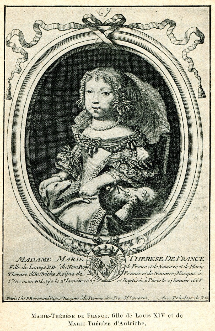 Cabanès, A hercegek nevelése007 Marie-Thérèse of France gyermekként alkotó: Nicolas de Larmessin