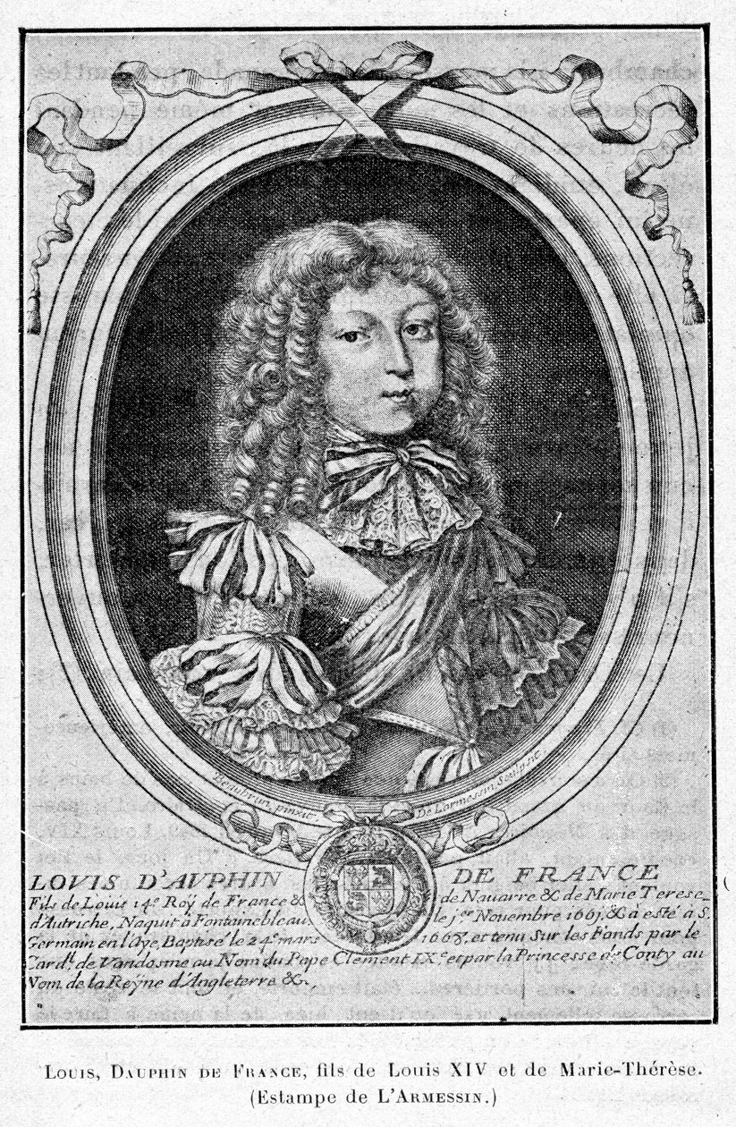 Cabanès, hercegek oktatása012 Lajos, Franciaország dámfőnöke, XIV. Lajos és Marie-Thérèse fia. alkotó: Nicolas de Larmessin