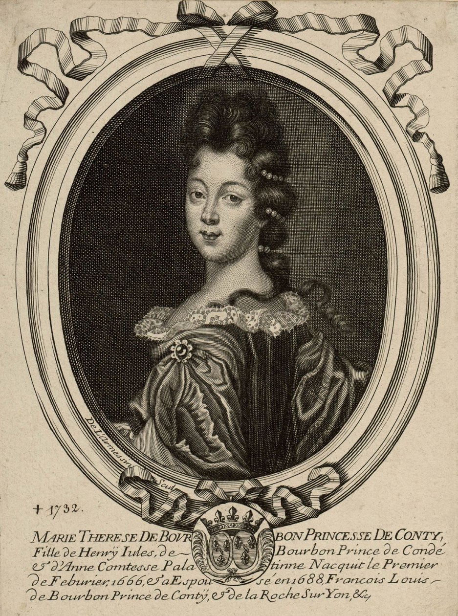 Marie Therese de Bourbon, Conti hercegnője alkotó: Nicolas de Larmessin