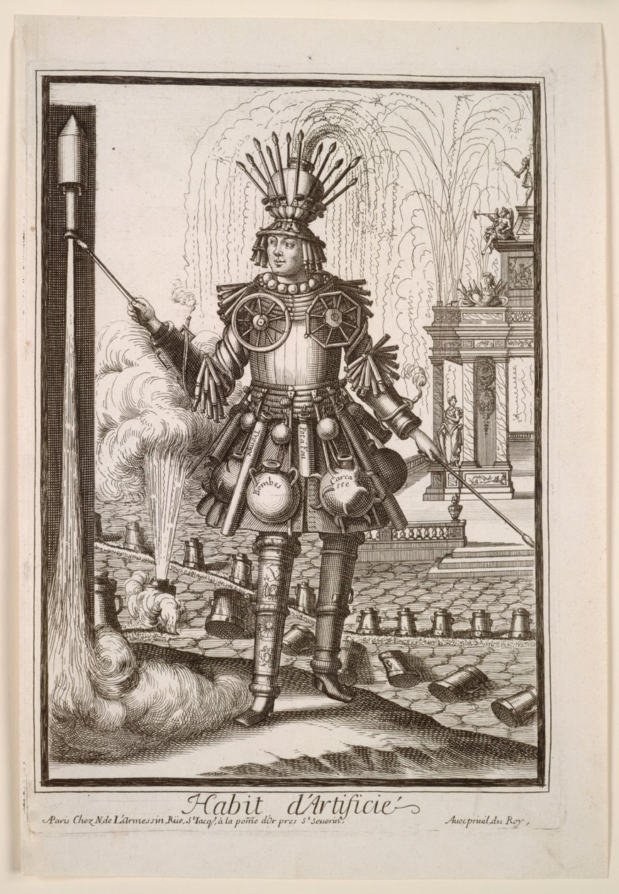 Fantasztikus jelmezek: A tűzijátékkészítő jelmeze alkotó: Nicolas de Larmessin II