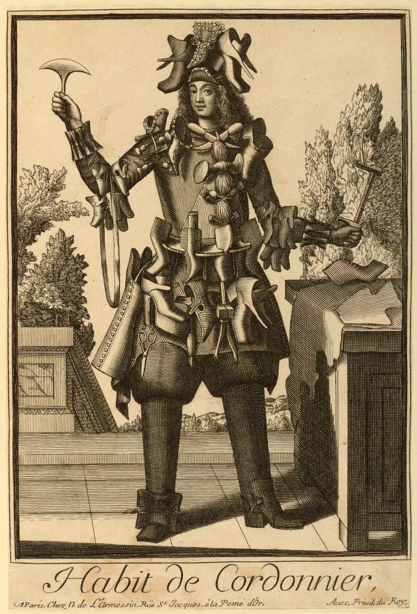 Cipész öltöny [A cipész] alkotó: Nicolas de Larmessin II
