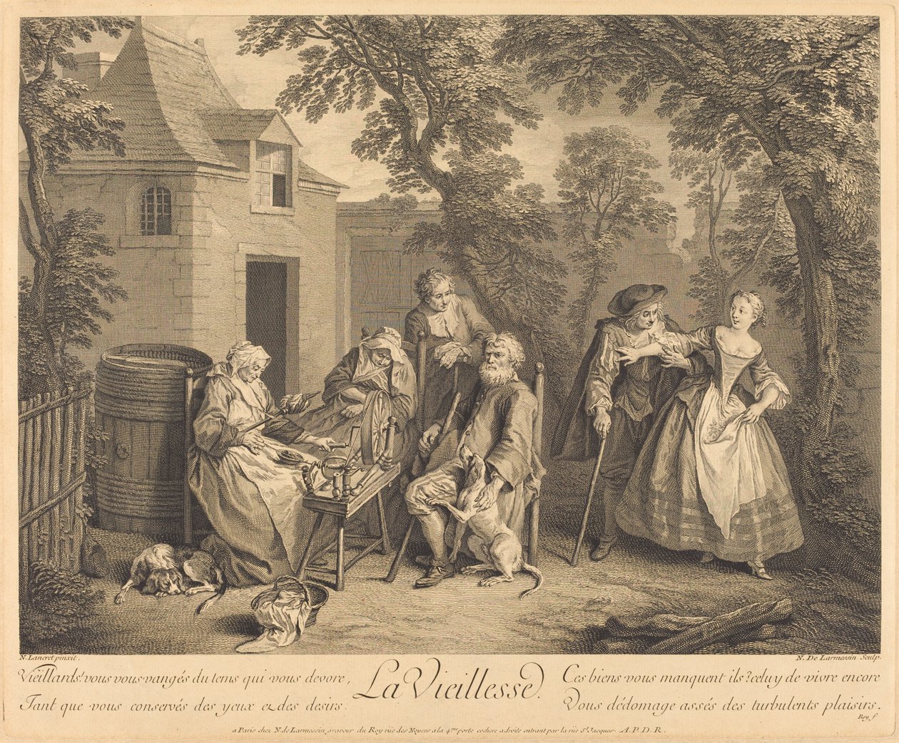 Öreg kor alkotó: Nicolas de Larmessin IV after Nicolas Lancret