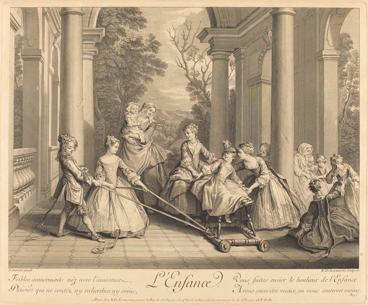 Gyermekkor alkotó: Nicolas de Larmessin IV after Nicolas Lancret