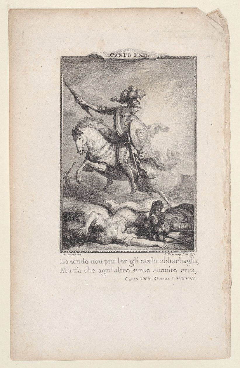 22. ének, 86. szoba, Orlando Furioso, 1772., 1772. alkotó: Nicolas de Launay