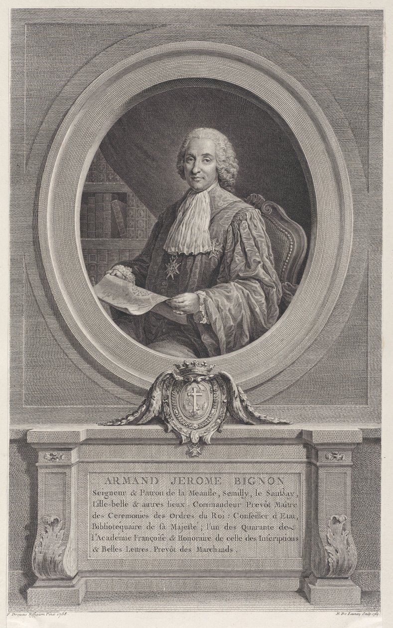 Armand-Jérôme Bignon portréja, 1769., 1769. alkotó: Nicolas de Launay