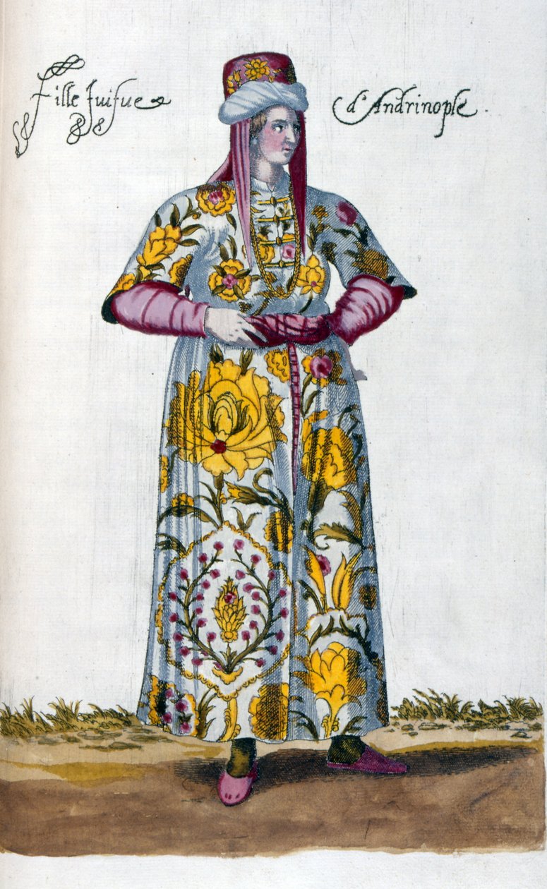 Török zsidó nő (illusztráció) alkotó: Nicolas de Nicolay