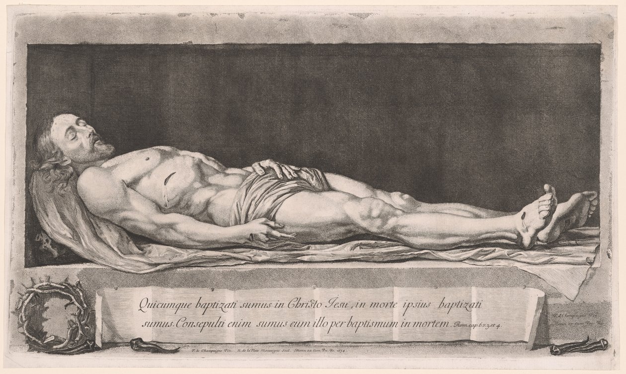 A halott Krisztus a sírban fekszik alkotó: Nicolas de Plattemontagne