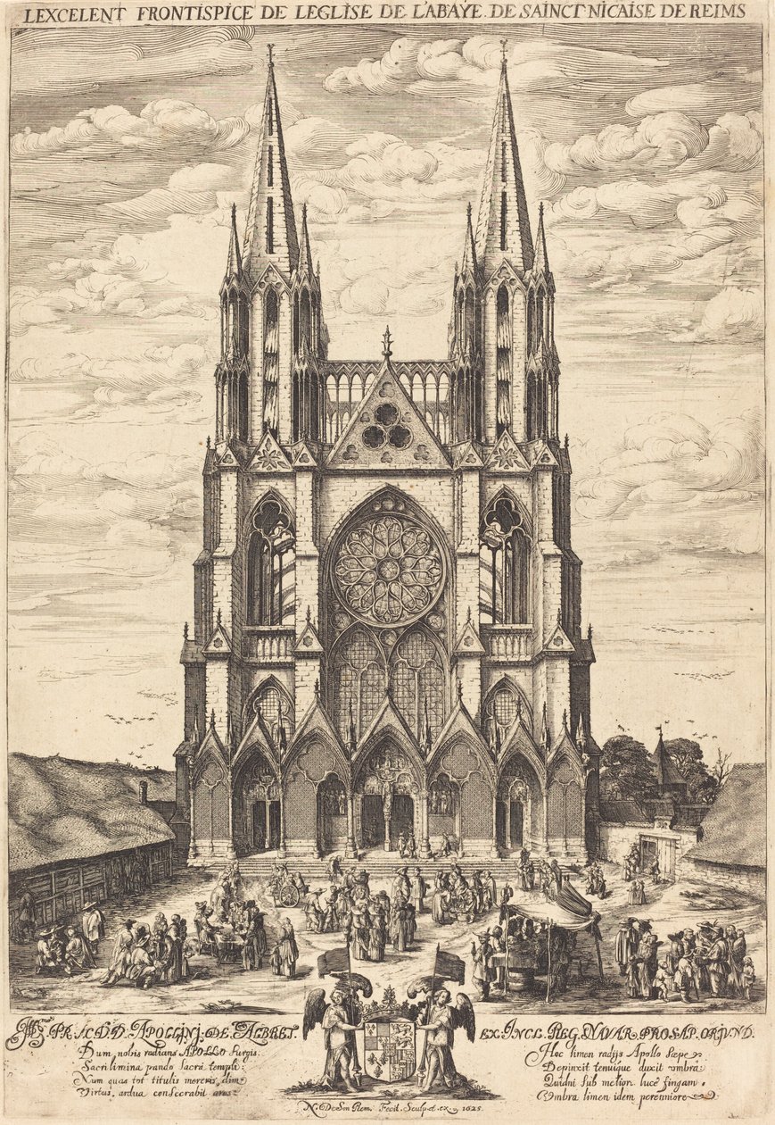 A S. Nicaise de Reims apátság homlokzata alkotó: Nicolas de Son