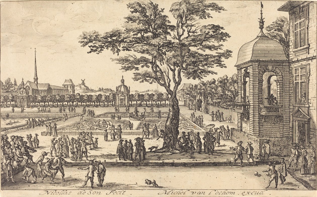 Kilátás a kertre alkotó: Nicolas de Son