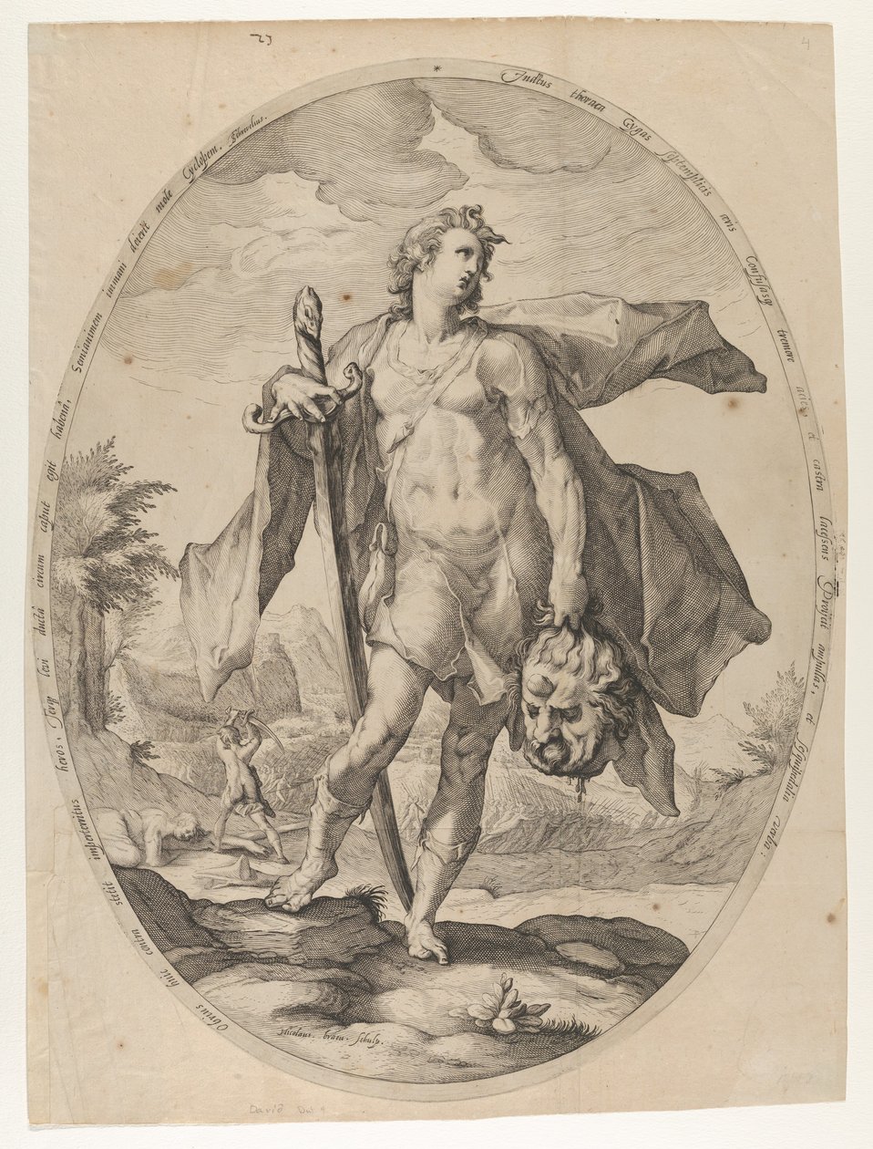 Dávid az Ószövetség hőseiről és hősnőiről, kb. 1597., kb. 1597. alkotó: Nicolaus Braeu