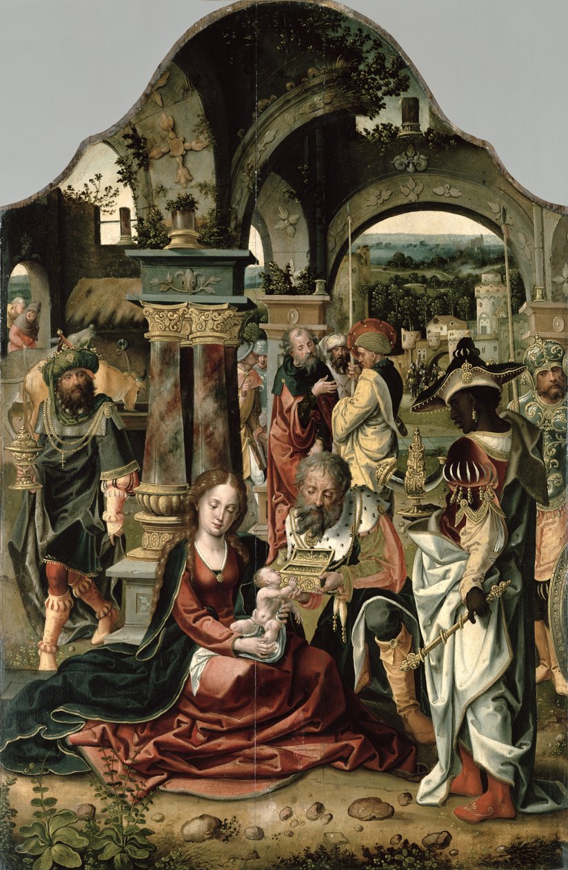 A mágusok imádása alkotó: Nicolaus van Aelst