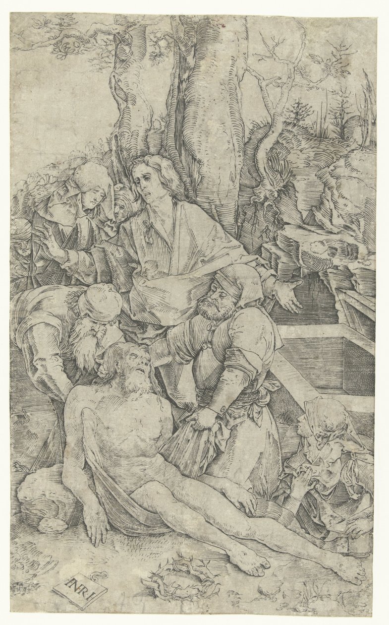 Krisztus temetése alkotó: Nicoletto da Modena (attributed to)