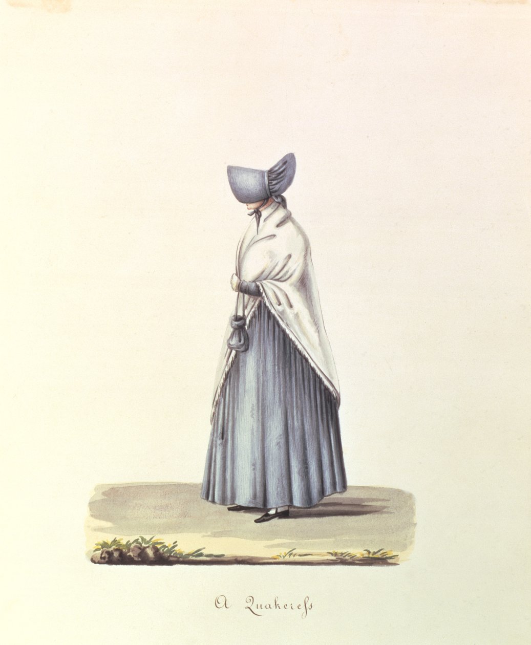 A Quakeress, 1840-44 körül (a párhoz lásd: 90129) alkotó: Nicolino Calyo