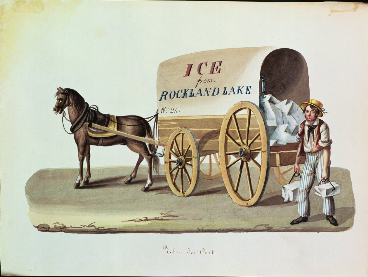 A jégkocsi, 1840 körül alkotó: Nicolino Calyo