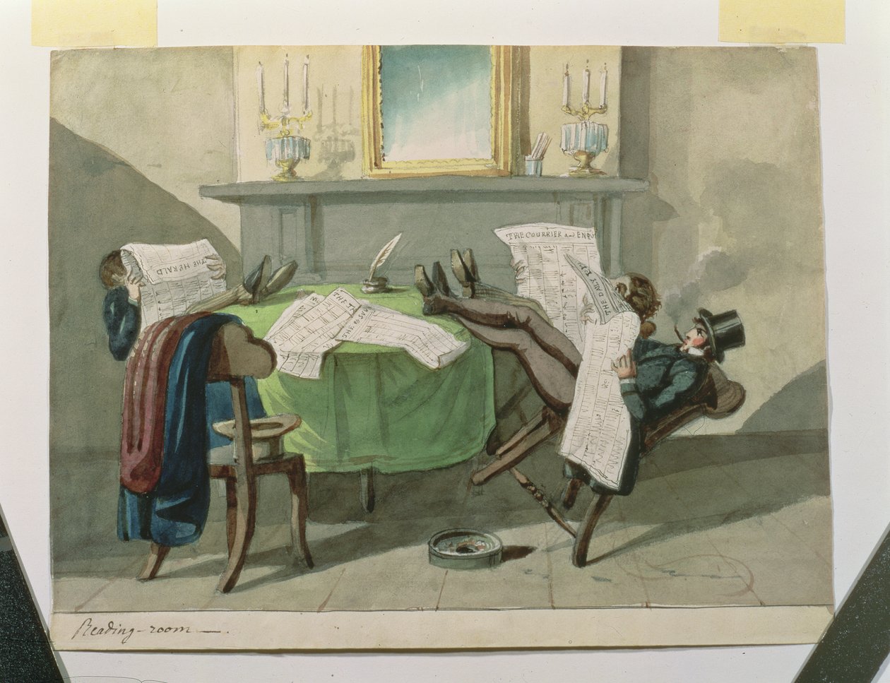 Astor-ház olvasóterme, 1840 alkotó: Nicolino Calyo