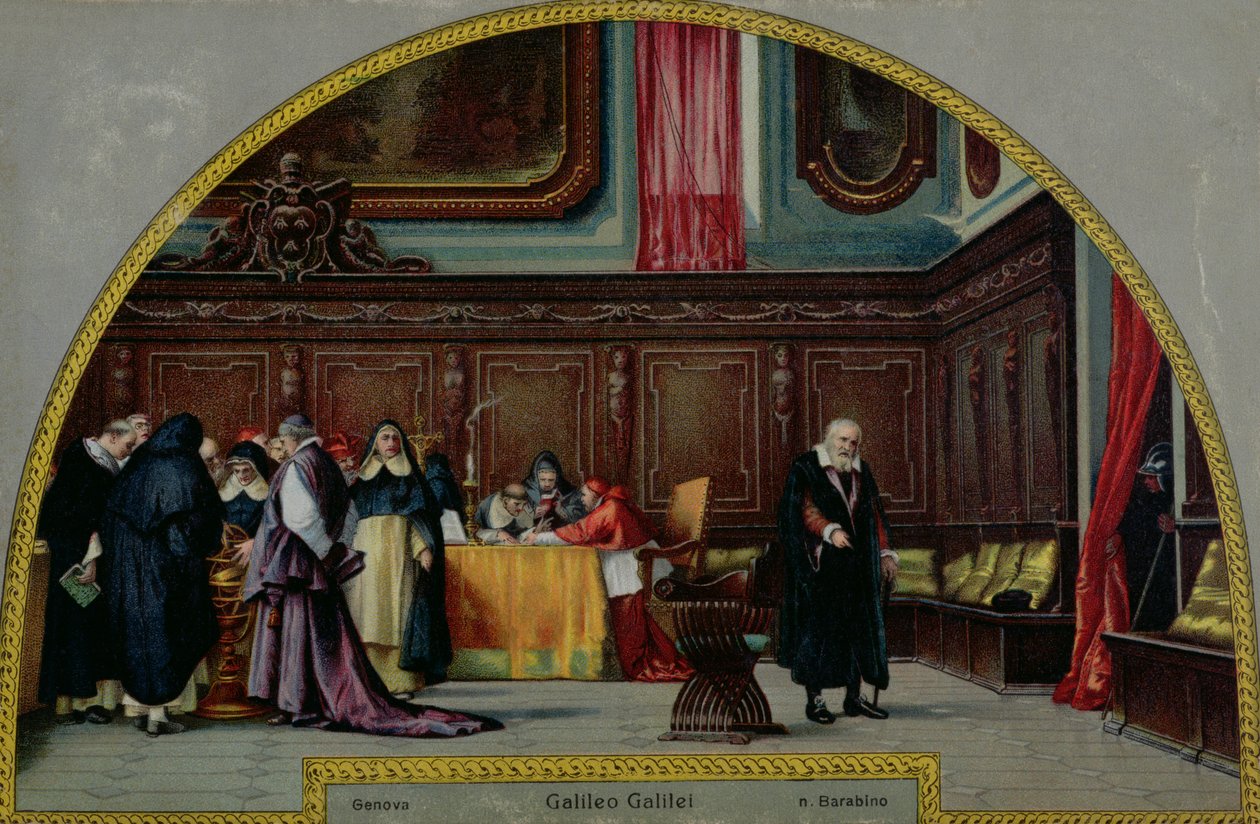 Galileo Galilei (1564-1642) pere 1633-ban alkotó: Nicolo Barabino