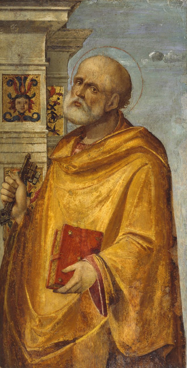 Triptichontábla Szent Péterrel, 1490-1500 alkotó: Nicolo Rondinelli