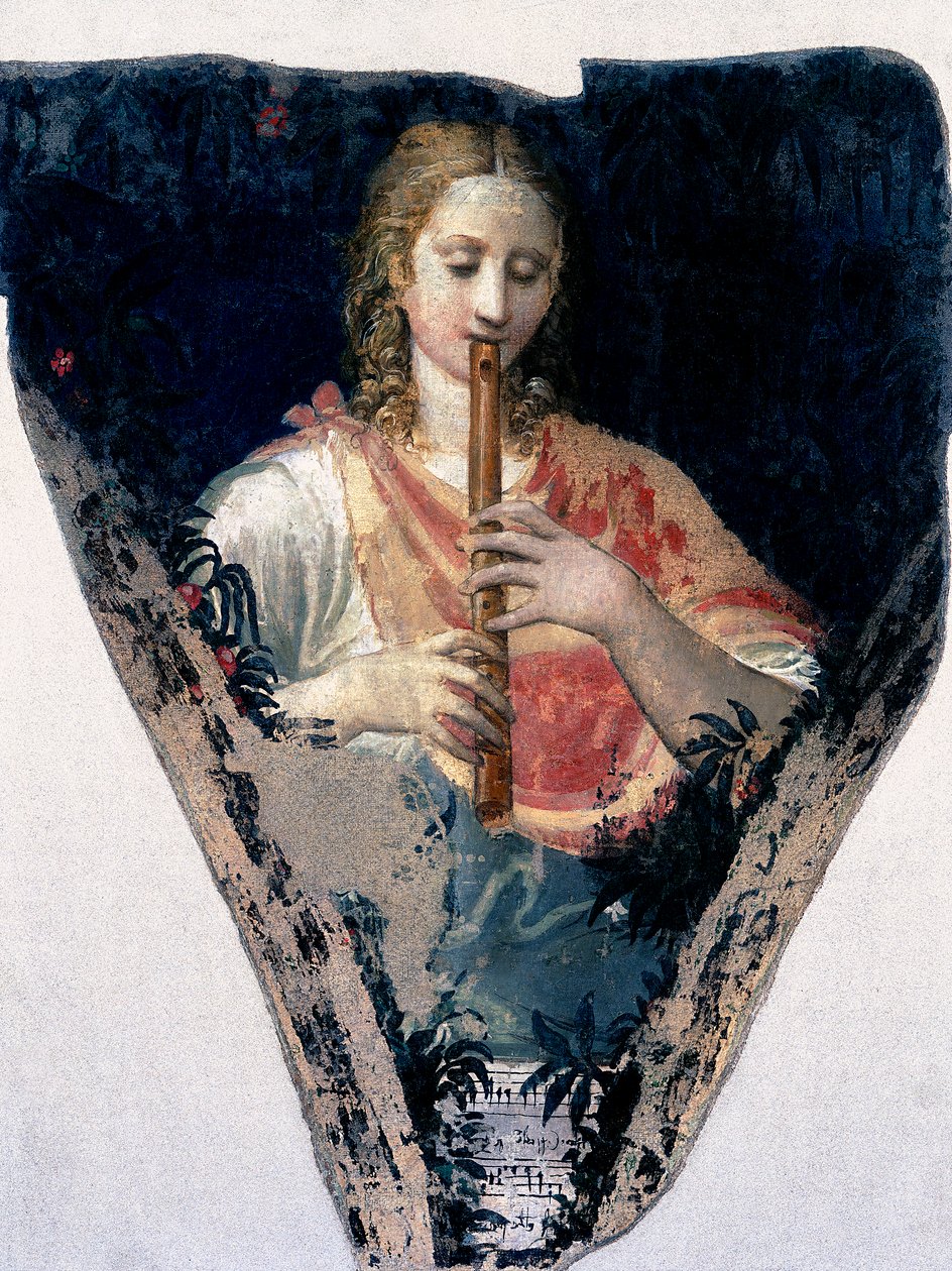 Zenészek alakjai alkotó: Nicolo dell Abate
