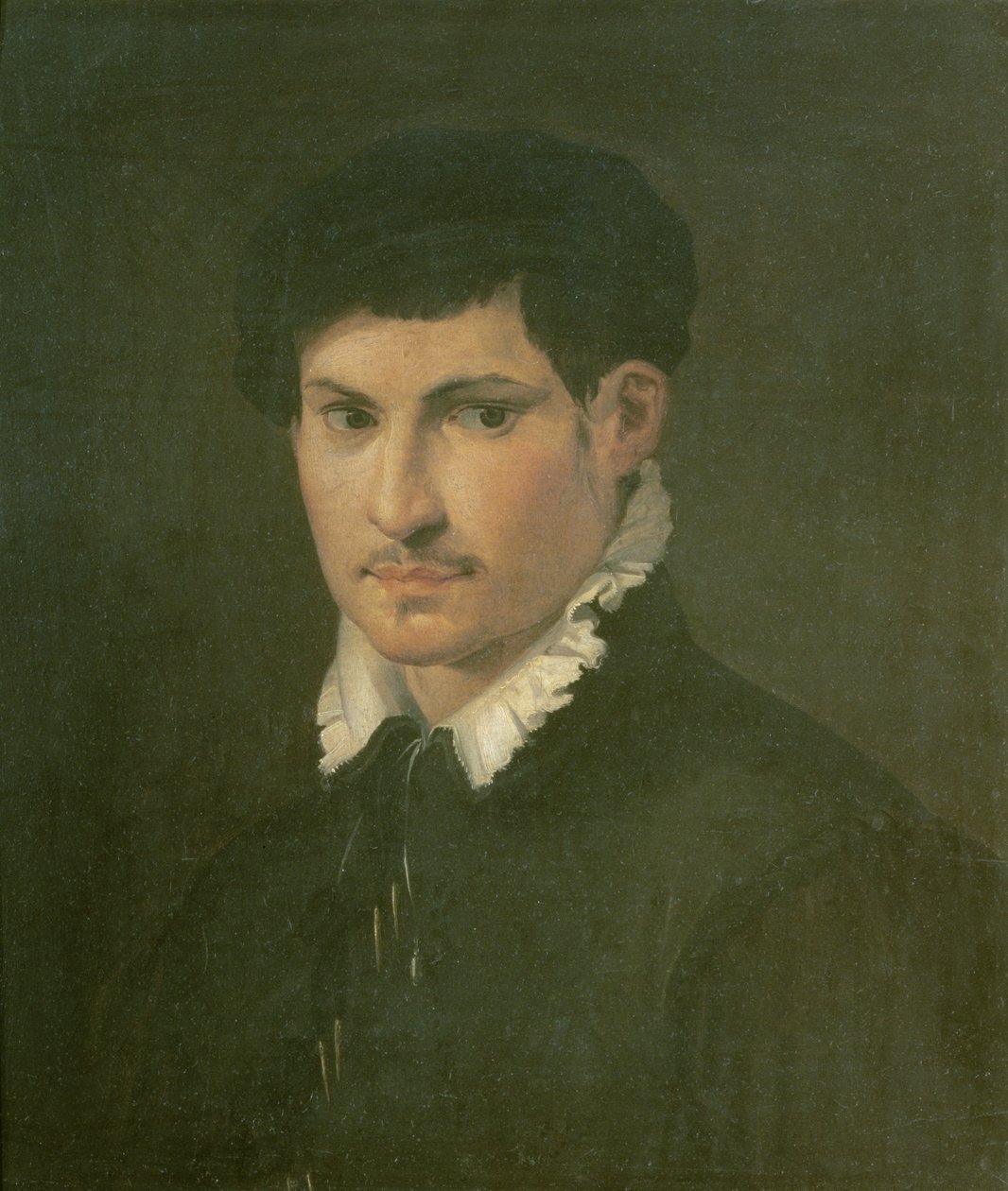 Fiatalember portréja, 1540 körül alkotó: Nicolo dell Abate