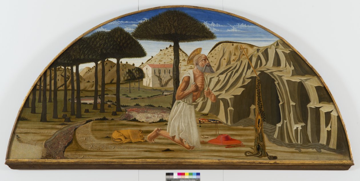 Szent Jeromos a sivatagban, 1450-80 alkotó: Nicolo di Maestro Antonio dAncona