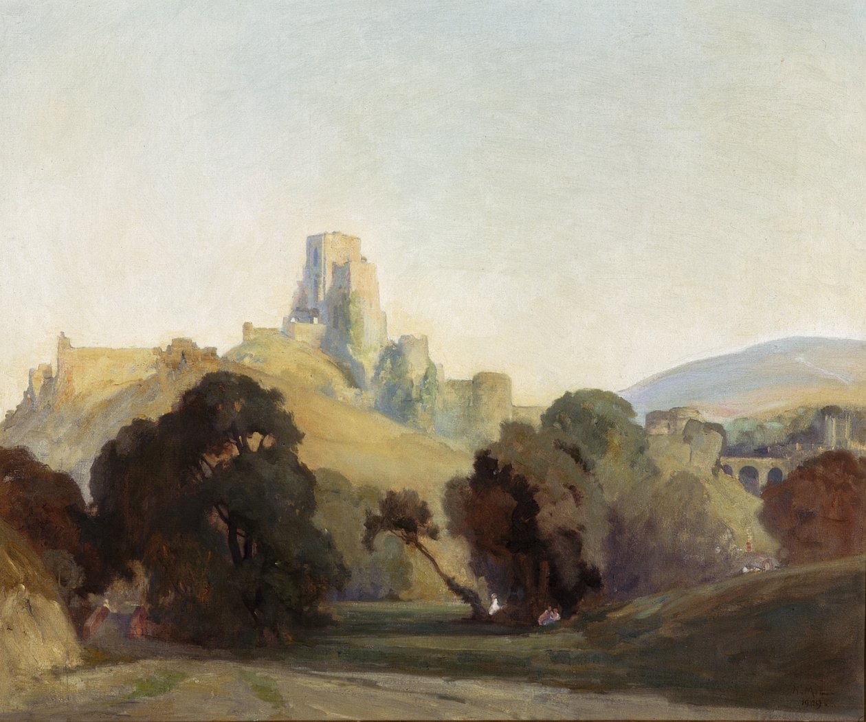 Corfe kastély, 1909 alkotó: Niels Moller Lund