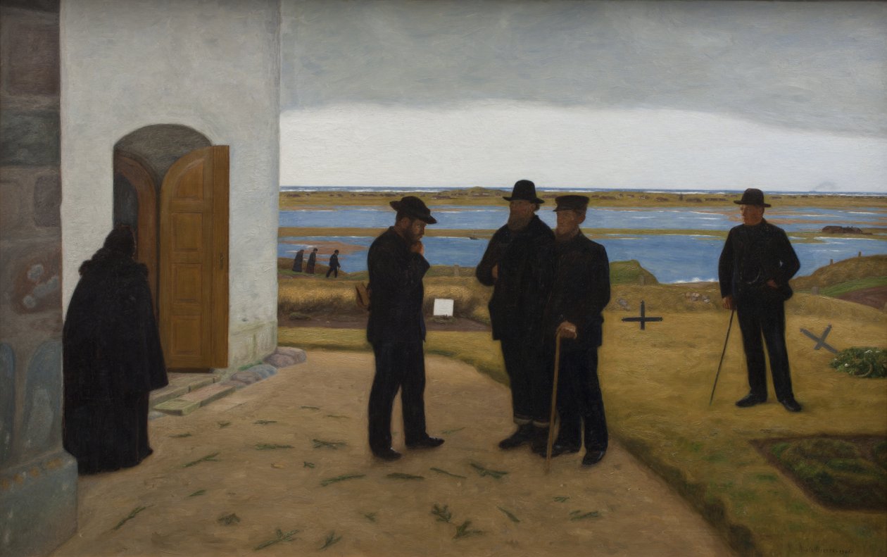 Egyházon kívüli emberek. Harboøre, Jütland alkotó: Niels Jakob Jakobsen Bjerre