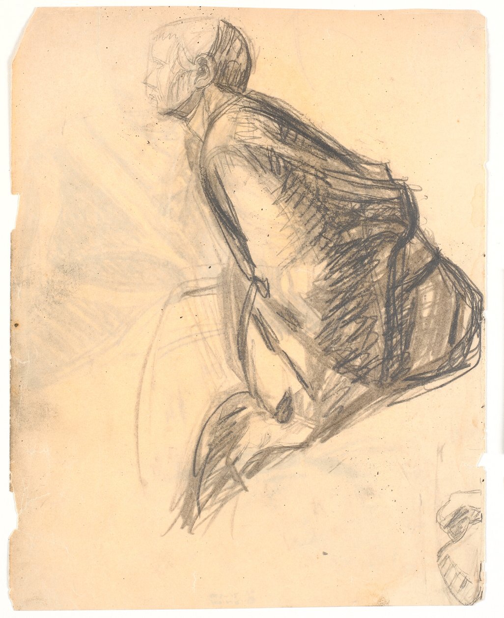 Ábratanulmány a "Mária megkeni Krisztus lábát" című festményhez, 1907. Apostol 3. sz. t.h. a képen alkotó: Niels Larsen Stevns