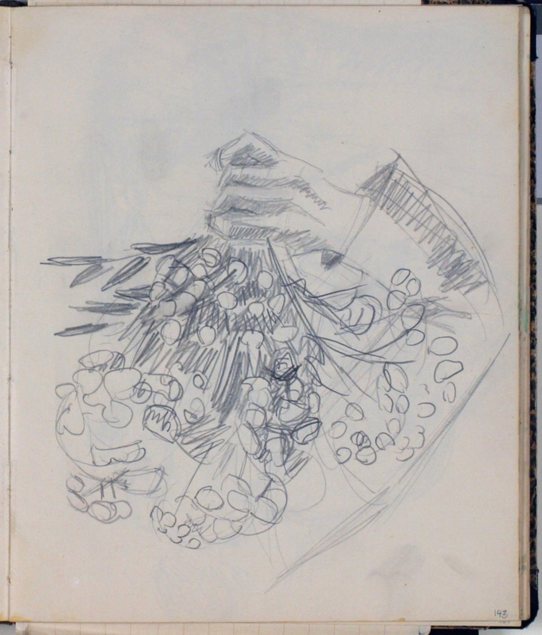 H. C. Andersen jobb karja. Vázlat a Nysø réthez (Odense) alkotó: Niels Larsen Stevns