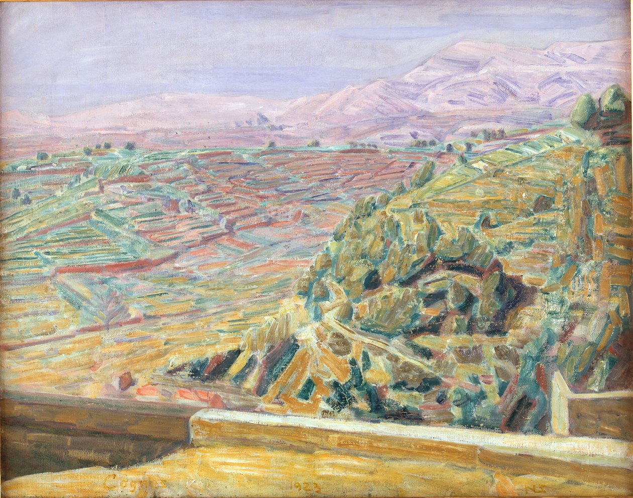 Kilátás a Vár térről, Cagnes alkotó: Niels Larsen Stevns