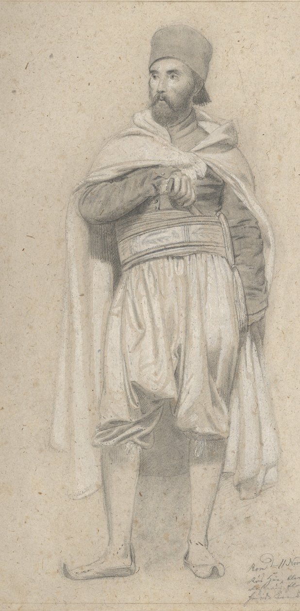 Egy török harcos, 1843 . alkotó: Niels Simonsen