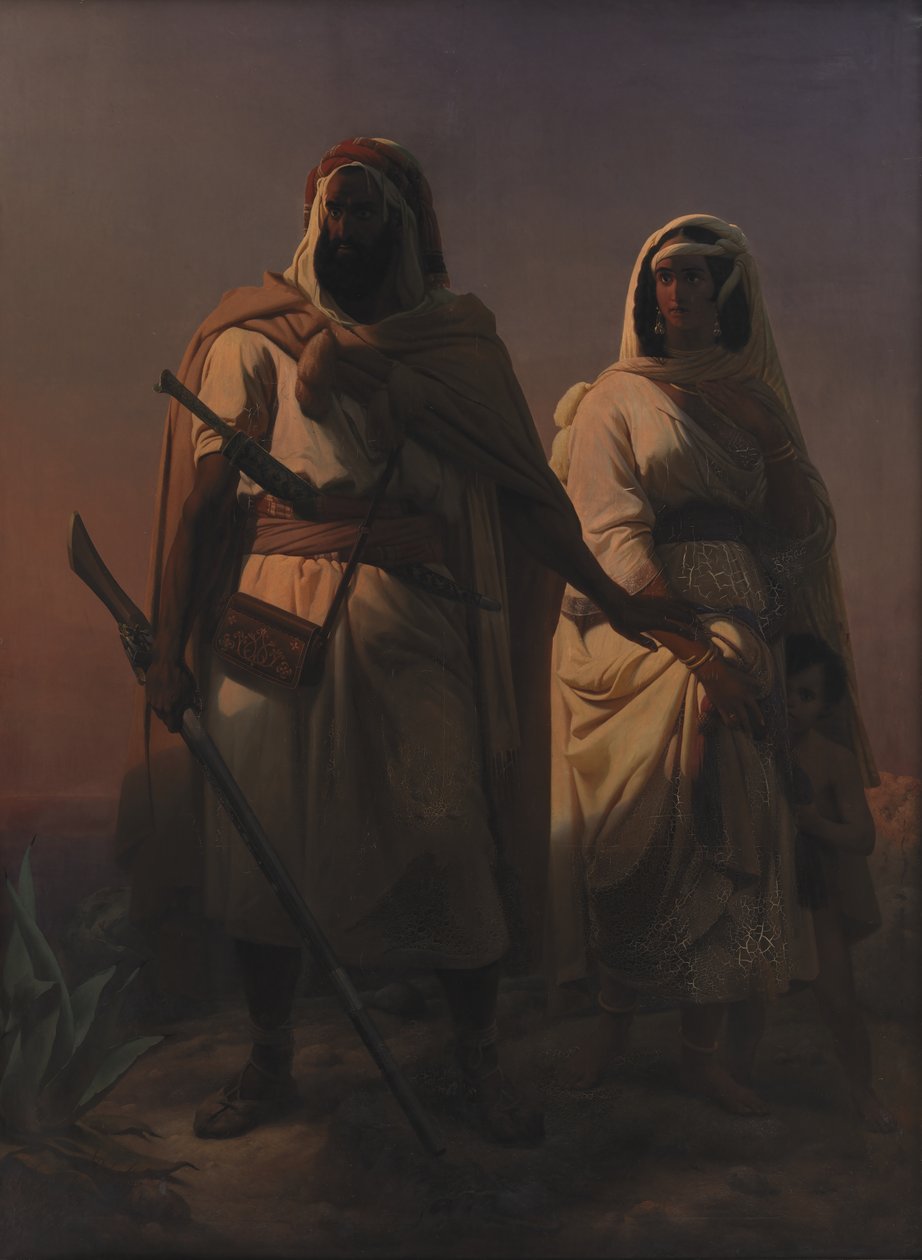 Egy arab család a sivatagban alkotó: Niels Simonsen