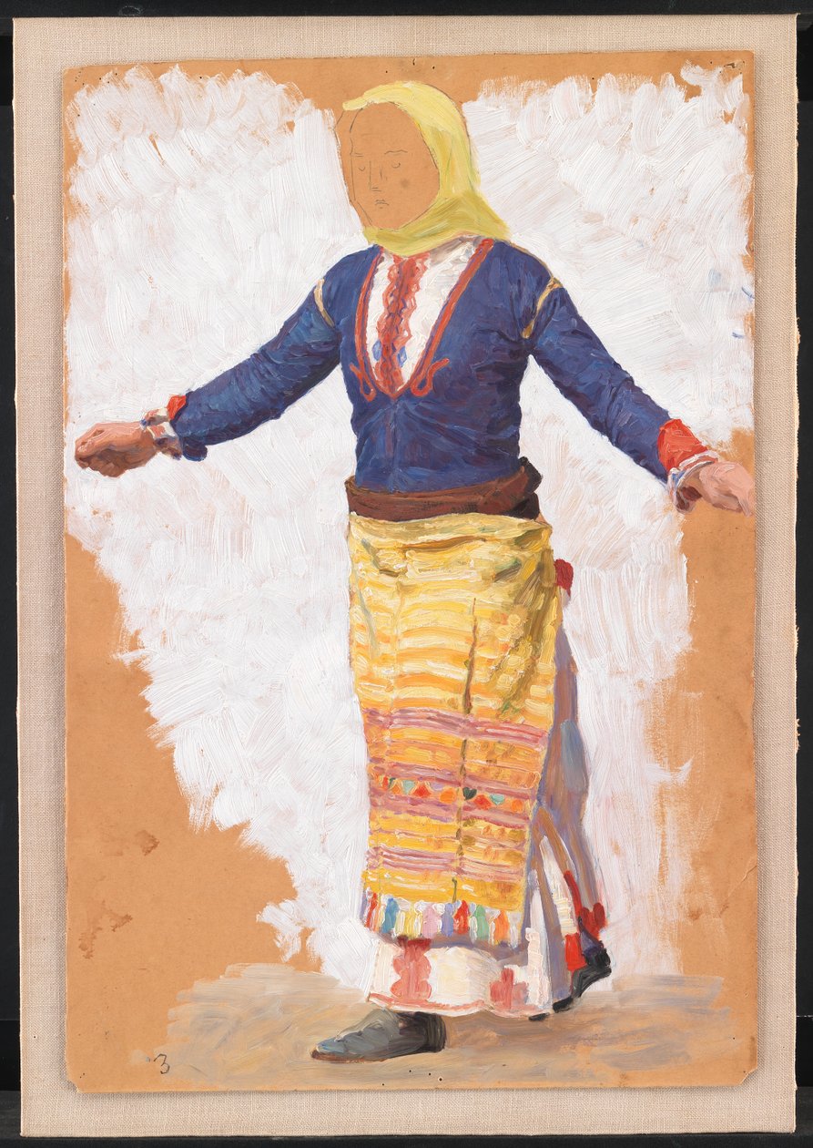 Táncoló nő. Megara alkotó: Niels Skovgaard