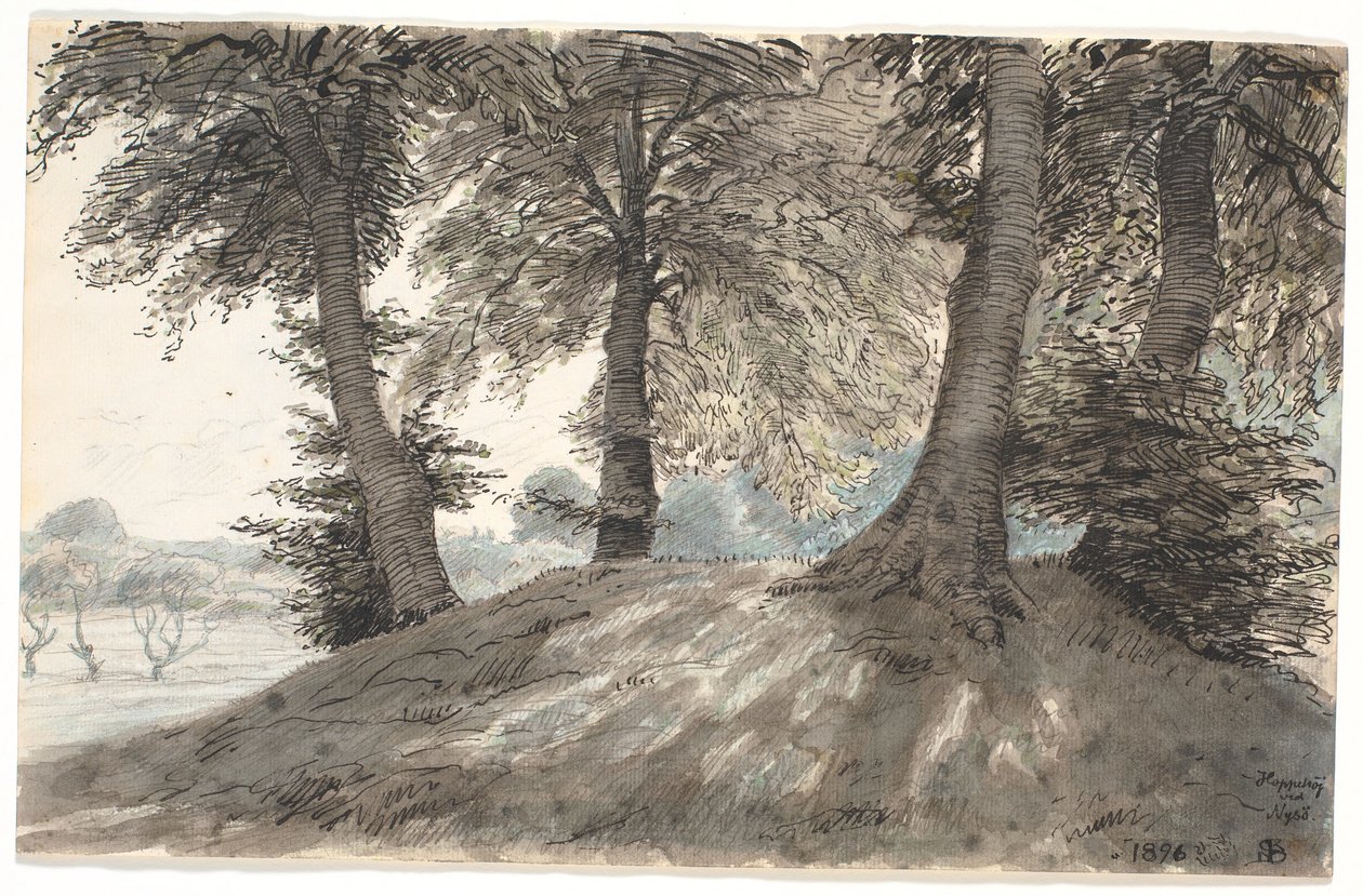 "Ugráló domb Nysø mellett" alkotó: Niels Skovgaard
