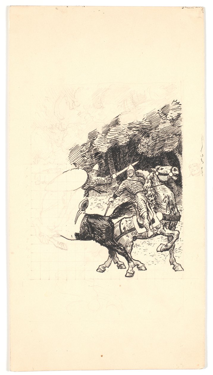 Roland és Olivér párharca alkotó: Niels Skovgaard