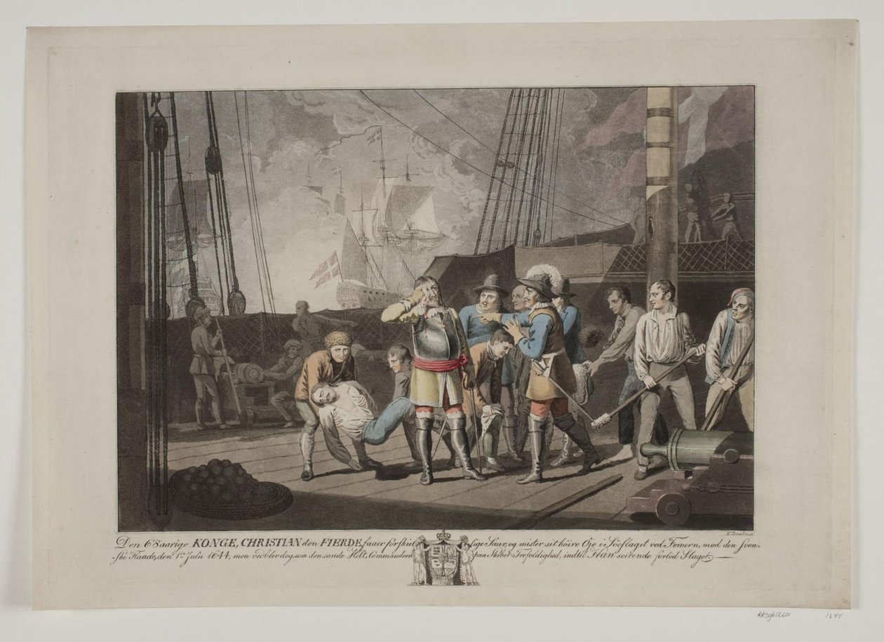 IV. keresztény a fehmarni tengeri csatában, 1644 alkotó: Niels Truslew