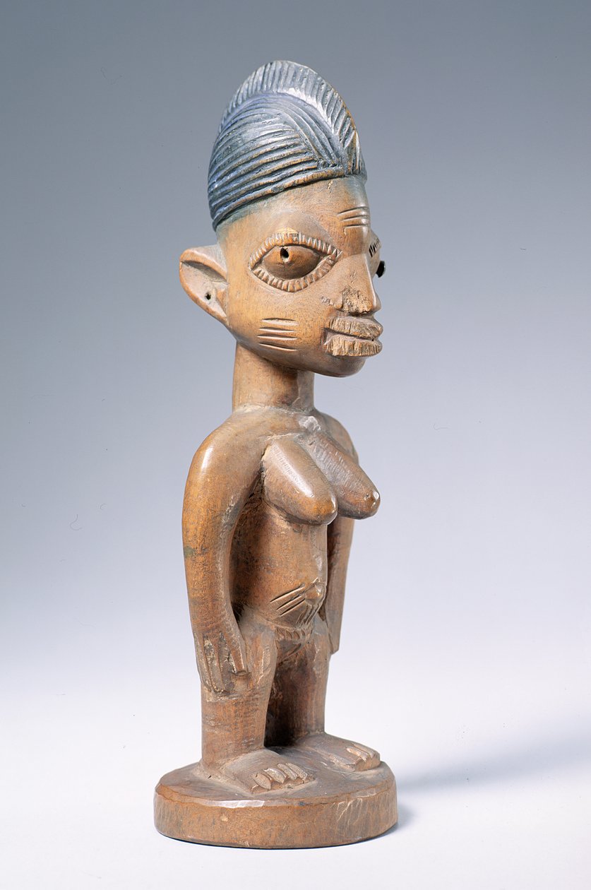 Ere Ibeji emlékfigura, joruba kultúra (fa) (lásd még: 181682) alkotó: Nigerian