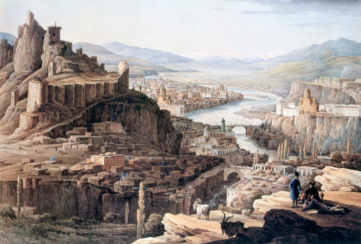 „Tiflis látképe”, 1830 alkotó: Nikandor Grigorievich Chernetsov