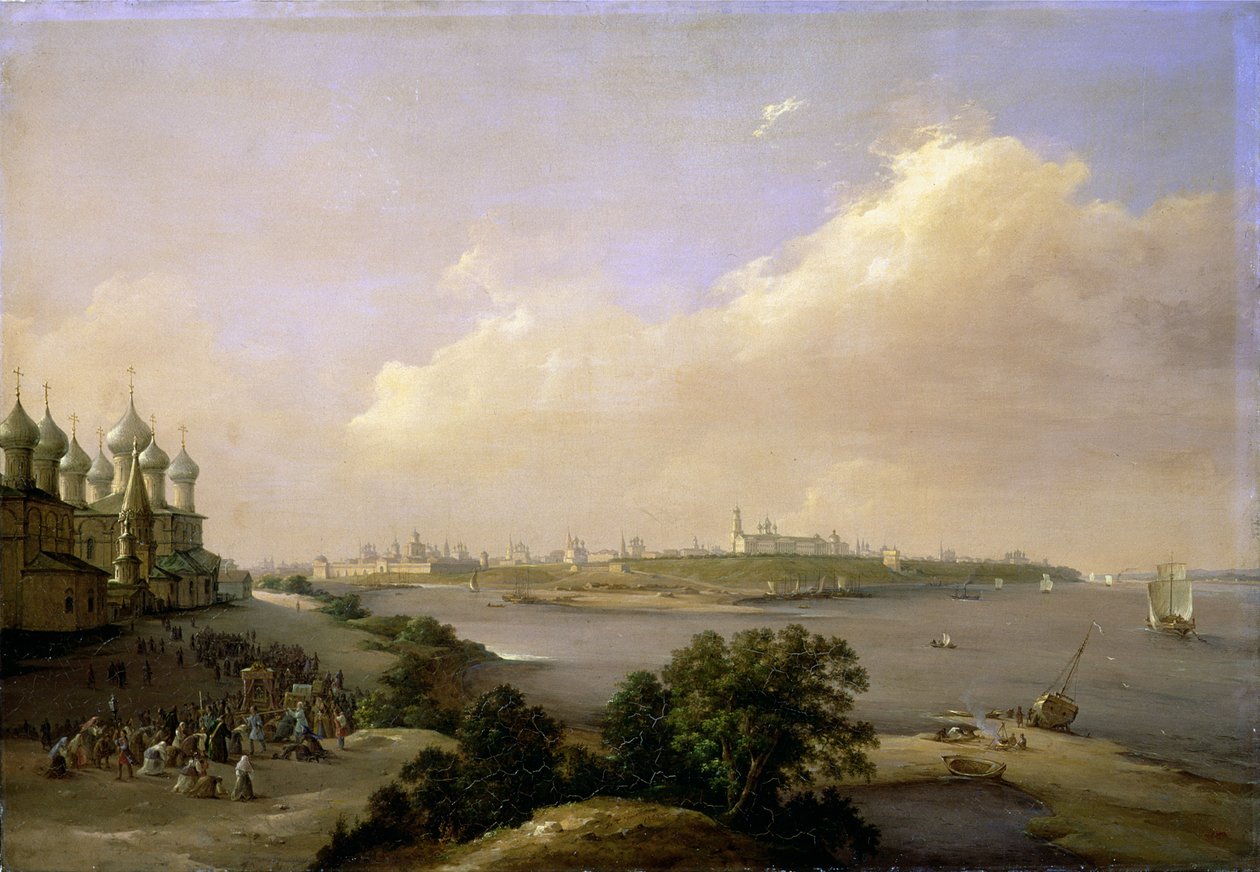 Jaroszlavl látképe, Oroszország, 1860 alkotó: Nikanor Grigor