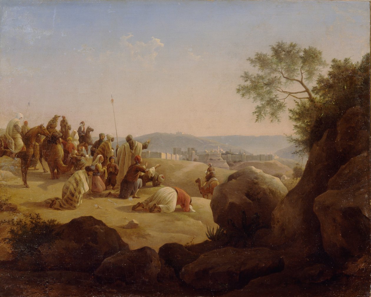 Zarándokok Jeruzsálem előtt, 1831 alkotó: Nikanor Grigoryevich Chernetsov