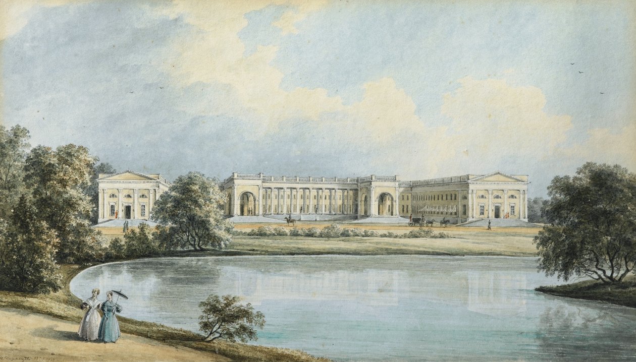 Kilátás a Sándor-palotára Carskoje Selóban, 1839 alkotó: Nikanor Grigoryevich Chernetsov