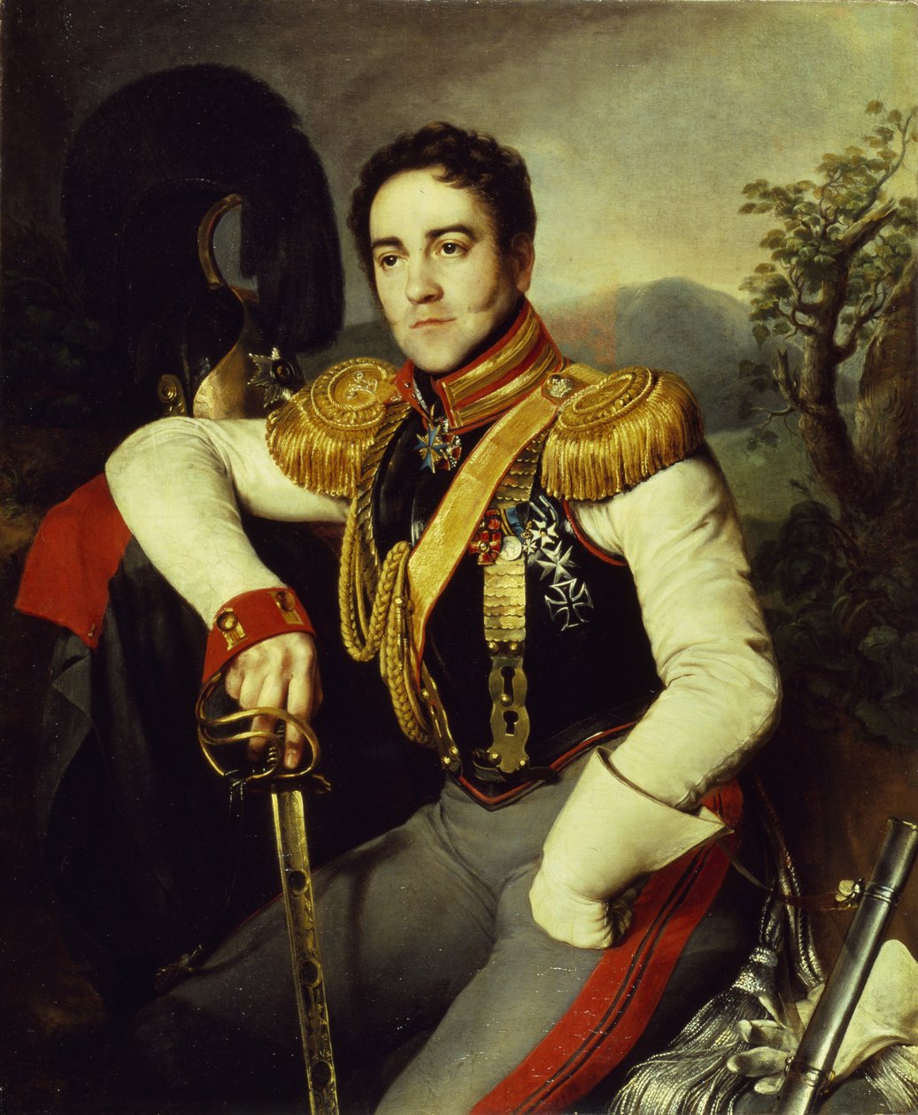Vlagyimir Sztyepanovics Apraksin gróf portréja 1796-1833, 1829 alkotó: Nikifor Stepanovich Krylov