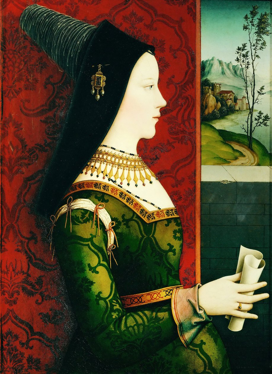 Mária burgundi hercegnő portréja 1457-1482, c. 1500 alkotó: Niklas Reiser